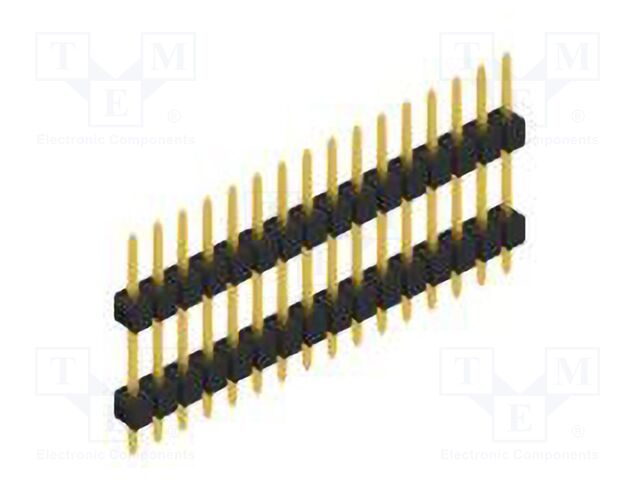 Connector: pin strips; pin header; male; PIN: 16; 2.54mm; THT; 1x16
