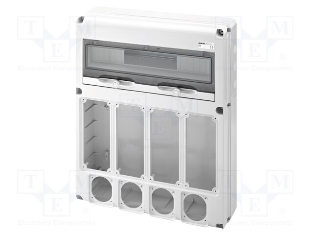 Enclosure: for modular components; IP65; wall mount; grey