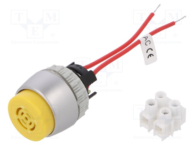 22mm; IP20; Ø22mm; Man.series: ST22; Sound level: 80dB; 230VAC