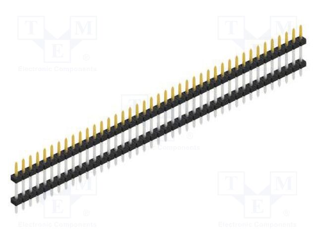 Connector: pin strips; pin header; male; PIN: 41; 2mm; THT; 1x41
