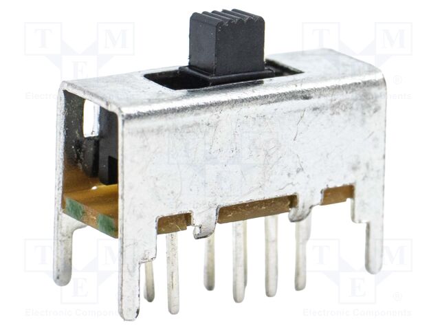Switch: slide; Pos: 3; DP3T; 0.2A/30VDC; ON-ON-ON; THT; -20÷70°C