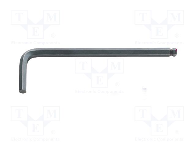 Wrench: hex key; spherical; HEX 10mm; Overall len: 187mm