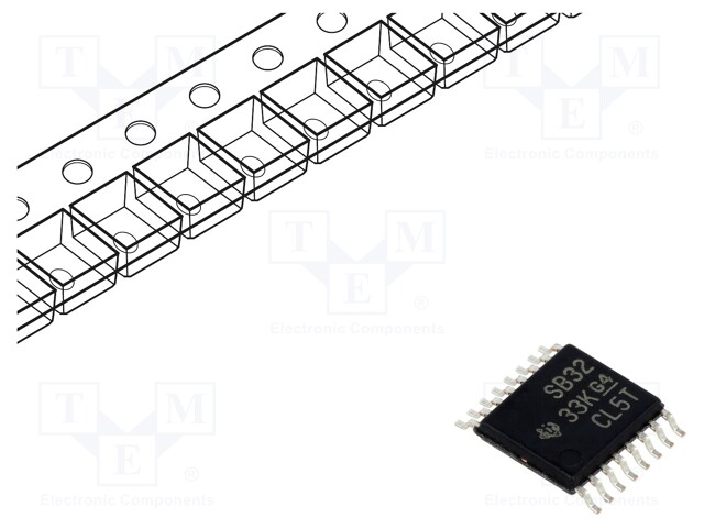 Line Receiver RS422, 3V-3.6V supply, TSSOP-16