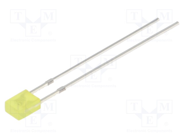 LED; rectangular; 3.2x3.2x4.15mm; yellow; 100÷150mcd; 100°; 20mA