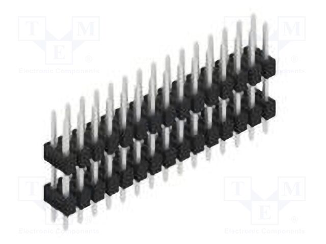 Connector: pin strips; pin header; male; PIN: 30; 2.54mm; THT; 2x15