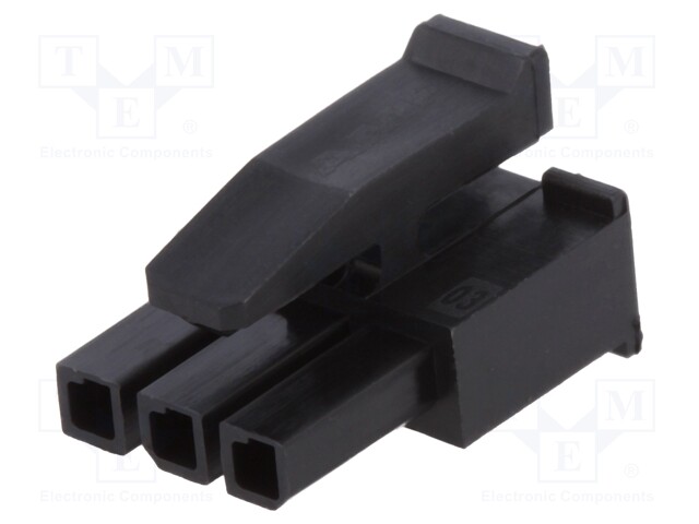 Plug; wire-wire; female; Micro MATE-N-LOK; 3mm; PIN: 3; for cable