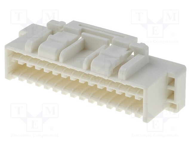 Plug; wire-board; female; CLIK-Mate; 1.5mm; PIN: 30; w/o contacts