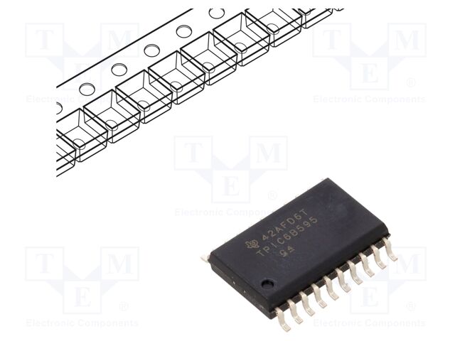 IC: peripheral circuit; 8bit,shift register; SMD; SO20-W; OUT: 8