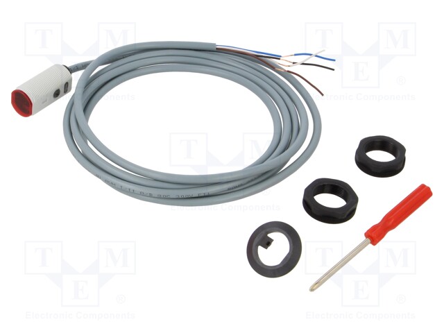 SENSOR, PHOTO, DIFFUSE-REFLECTIVE, 1M, NPN