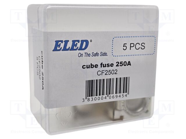 Fuse: fuse; 250A; 58VDC; ceramic,automotive; 20x23.5x11.8mm