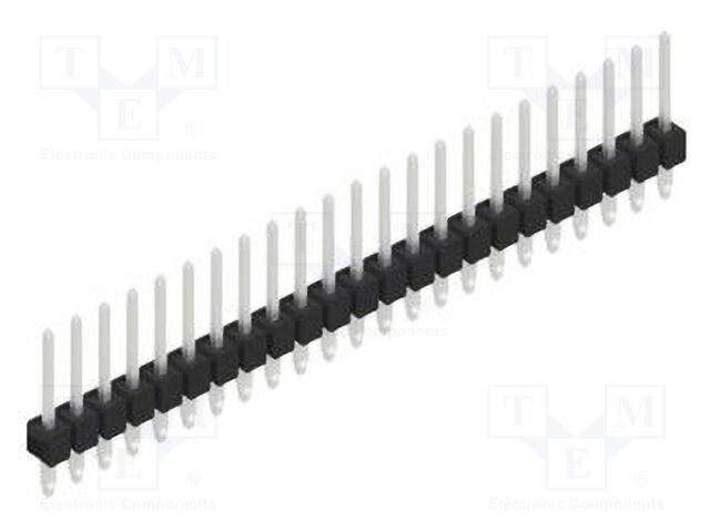 Connector: pin strips; pin header; male; PIN: 23; 2.54mm; THT; 1x23