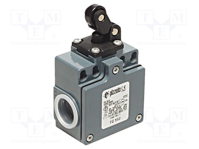 Limit switch; plastic roller Ø14mm; NO + NC; 10A; max.500VAC