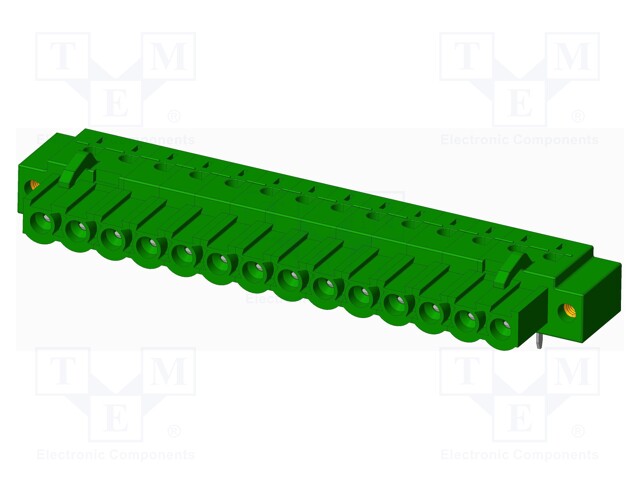Connector: pluggable terminal block; socket; female; angled 90°