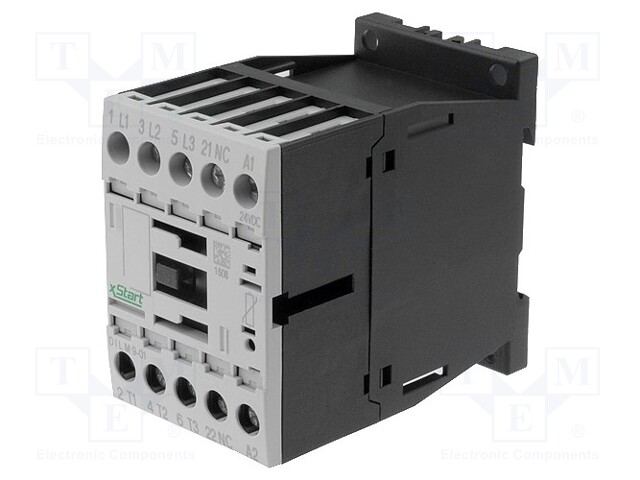 Contactor: 3-pole; NO x3; Auxiliary contacts: NO; 42VAC; 7A; DILM7