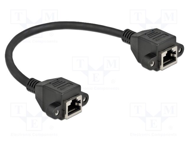 Extender Ethernet; S/FTP; Cat: 6a; RJ45 socket,both sides; 0.25m