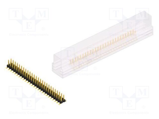 Connector: pin strips; pin header; male; PIN: 52; 2.54mm; SMT; 2x26