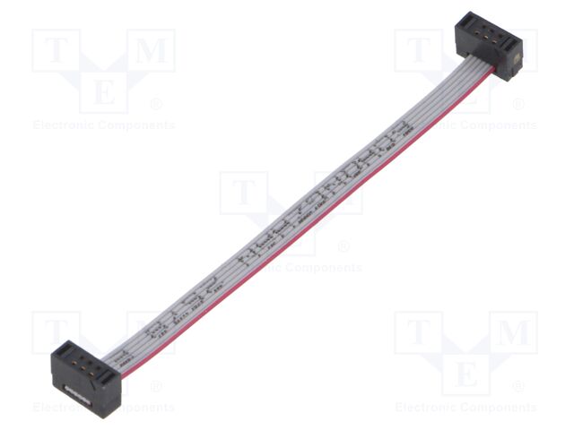 Ribbon cable with IDC connectors; Tape ph: 0.64mm; 76.2mm