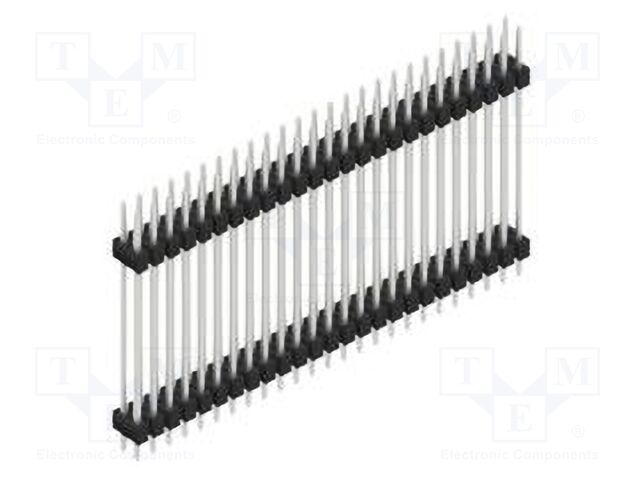 Connector: pin strips; pin header; male; PIN: 50; 2.54mm; THT; 2x25