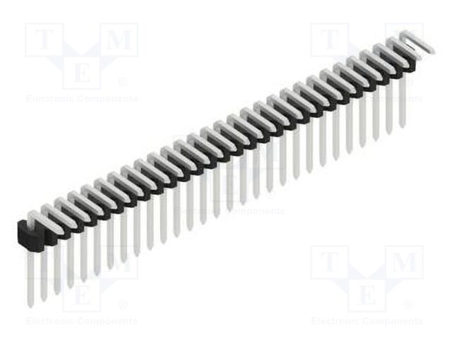 Connector: pin strips; pin header; male; PIN: 29; 1.27mm; THT; 1x29