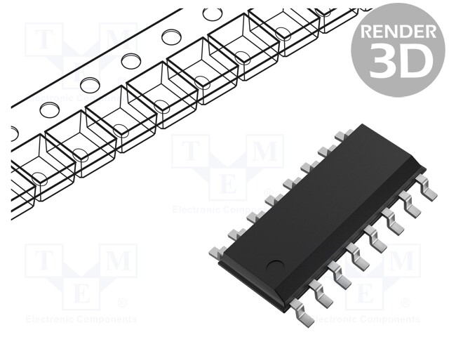 Counter, Binary Ripple, 74HC390 Family, 50MHz, Max Count 100, 2V to 6V Supply, SOIC-16