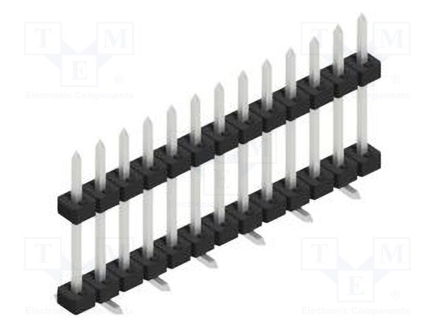 Connector: pin strips; pin header; male; PIN: 13; 2mm; SMT; 1x13