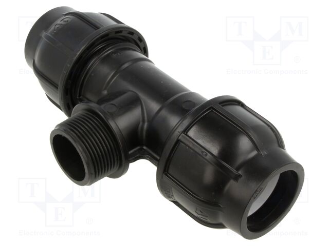 Splice terminal: clamping; for PE pipes; Plast; Medium: water