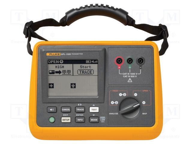 Ground fault locator; LCD; 0÷600VAC,0÷1.5kVDC; IP54