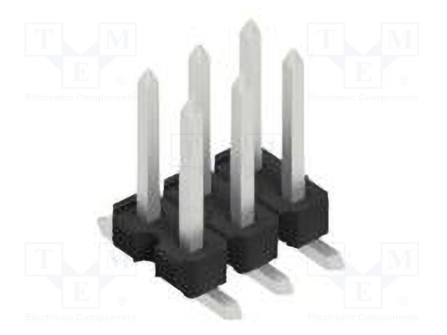 Connector: pin strips; pin header; male; PIN: 6; 2.54mm; SMT; 2x3