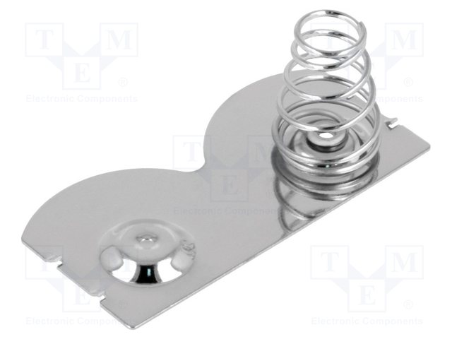 Button-like/spring contact(right); Mounting: push-in; Batt.no: 2