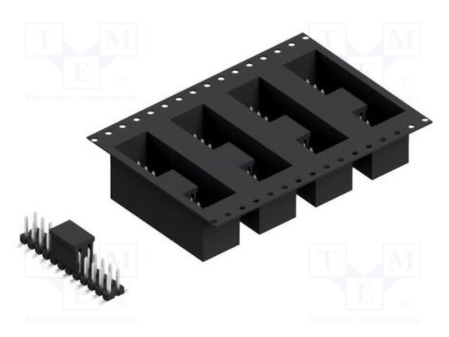 Connector: pin strips; pin header; male; PIN: 24; 2.54mm; SMT; 2x12