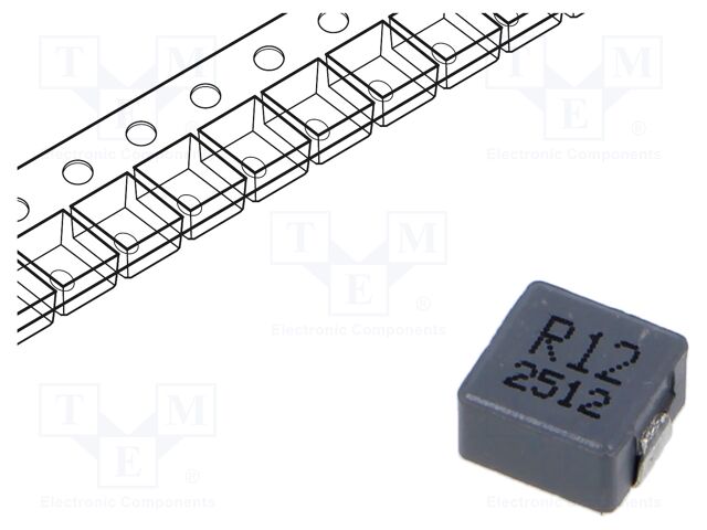 Inductor: wire; SMD; 120nH; ±5%; 7.3x6.6x3.8mm