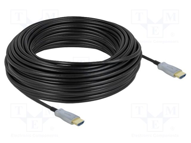 Cable; HDMI plug,both sides; HDMI 2.0,High Speed,optical; black