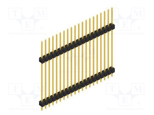 Connector: pin strips; pin header; male; PIN: 20; 2.54mm; THT; 1x20