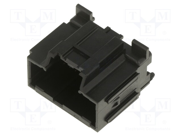 STAC64 VERT HDR 20 CKT BLK POL A TRAY