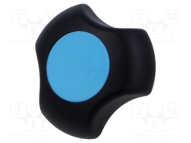 Knob; Ø: 40mm; Int.thread: M6; 13.5mm; H: 25mm; technopolymer PA