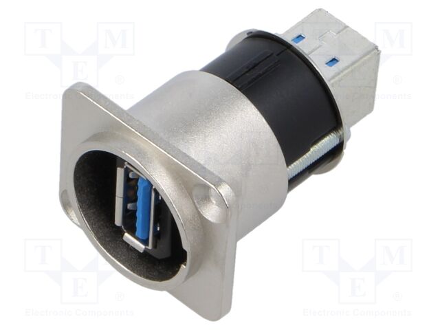 Adapter; USB A socket-front,USB B socket-back; FT; USB 3.0