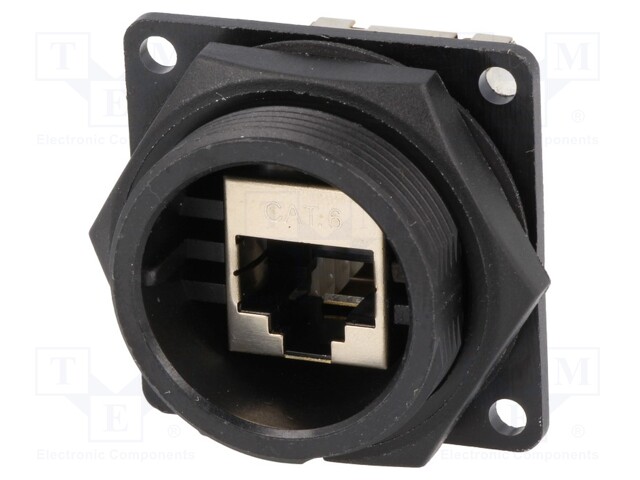 Socket; RJ45; DC; PIN: 8; Cat: 6; shielded; Layout: 8p8c; IP67,IP68