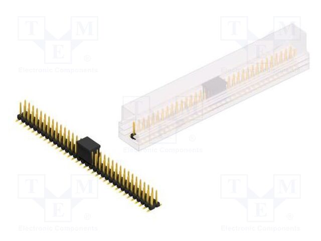 Connector: pin strips; pin header; male; PIN: 68; 2.54mm; SMT; 2x34