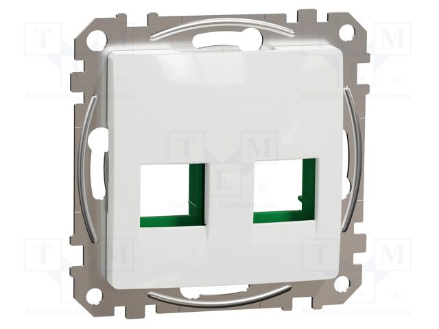Central plate; IP20; plaster embedded; white; Illumin: none