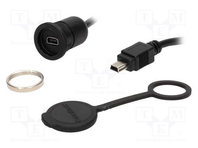 Adapter cable; USB B mini socket,USB B mini plug; 1310; USB 2.0