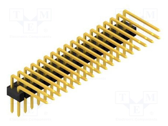 Connector: pin strips; pin header; male; PIN: 36; 2.54mm; THT; 2x18