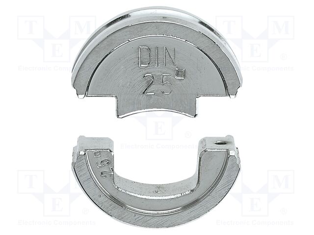 Crimping jaws; ring cable; 25mm2; Die shape: oval