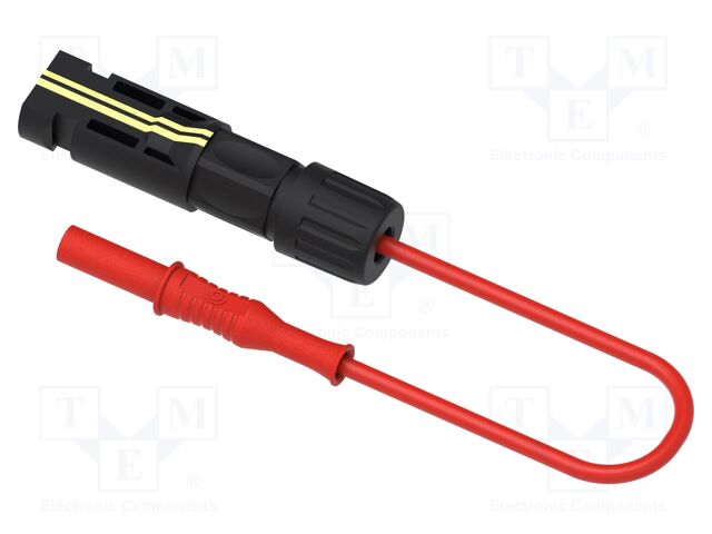Test adapter; 40A; Len: 1m; red; photovoltaics