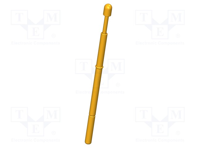 Test needle; Operational spring compression: 4mm; 5A; Ø: 2mm; 0.6N