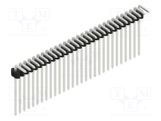 Connector: pin strips; pin header; male; PIN: 29; 1.27mm; THT; 1x29