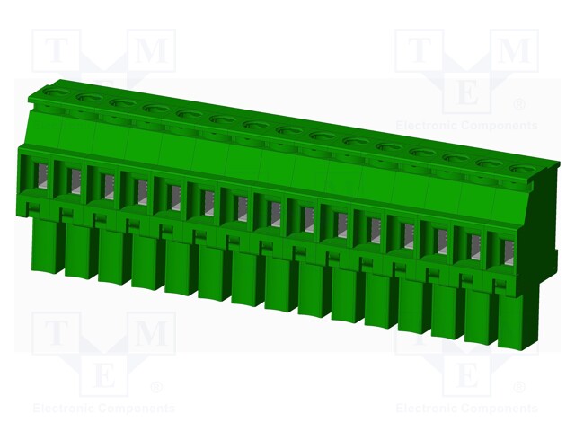 Connector: pluggable terminal block; plug; female; angled 90°