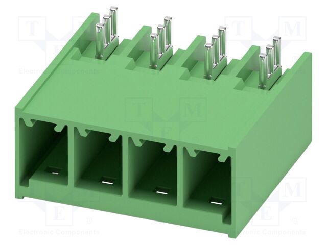 PCB headers, nominal cross section: 6 mm?, color: green, nom