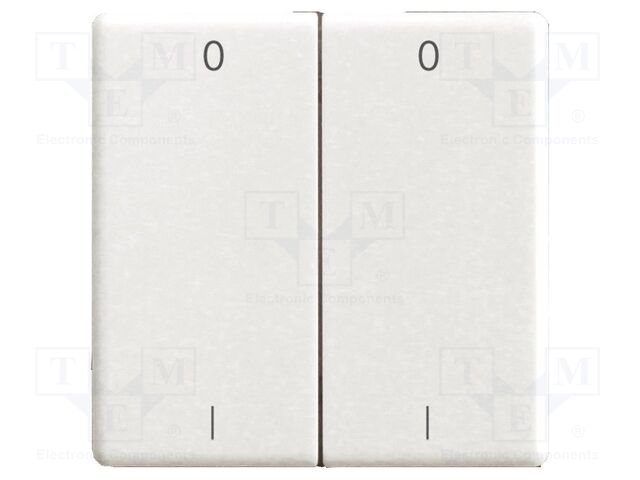 Cover plate; intelligent house,buttons and switches; white