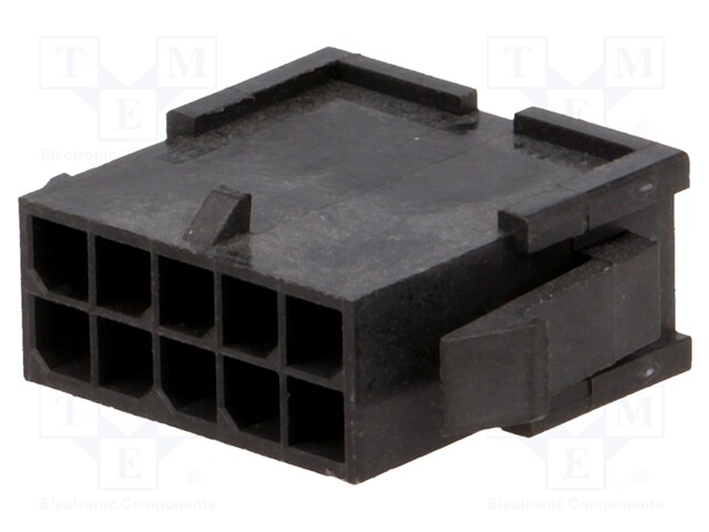 Plug; wire-board; male; MF30; 3mm; PIN: 10; w/o contacts; Layout: 2x5