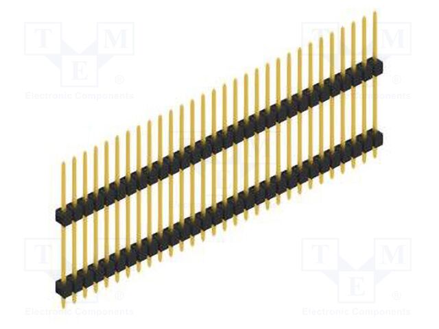 Connector: pin strips; pin header; male; PIN: 30; 2.54mm; THT; 1x30